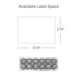 12-Egg Tri-Fold label space