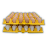 30-Cell - Yellow filled with eggs stacked