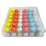 36-Egg Clear stacked with golf balls