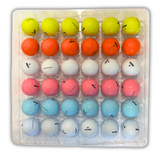 36-Egg Clear filled with golf balls