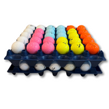 30-Cell Stackable Blue stacked with golf balls