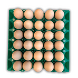 30-Cell Stackable Green filled with eggs