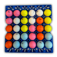 30-Cell Washable Blue filled with golf balls