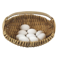 wicker egg basket - antique