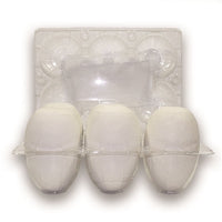 open view of the 6 egg goose plastic carton - wholesale, bulk pricing