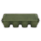 Paper Vintage Egg Cartons - Army Green, 12 Eggs