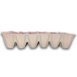 side view deep cell, 36 walled egg tray, natural color
