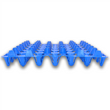 Blue 30-cell tray - washable, plastic