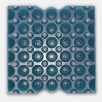 30-egg 5x6 cell tray, blue plastic, bulk egg trays