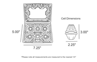 digital rendering of the 6 egg duck plastic carton demensions