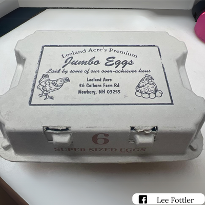 Blank pulp 6-egg carton custom printed packaging