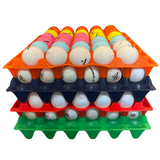 30-Cell Stackable Multi-Pack stacked with golfballs