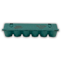 12-Egg Teal Printed