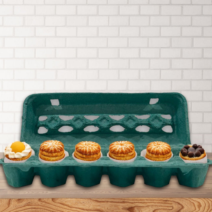 Egg Cartons Cheap Bulk Vented Paper Pulp Egg Cartons - Teal