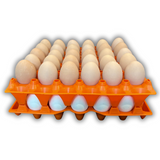 30-Cell Stackable Orange filled with eggs stacked