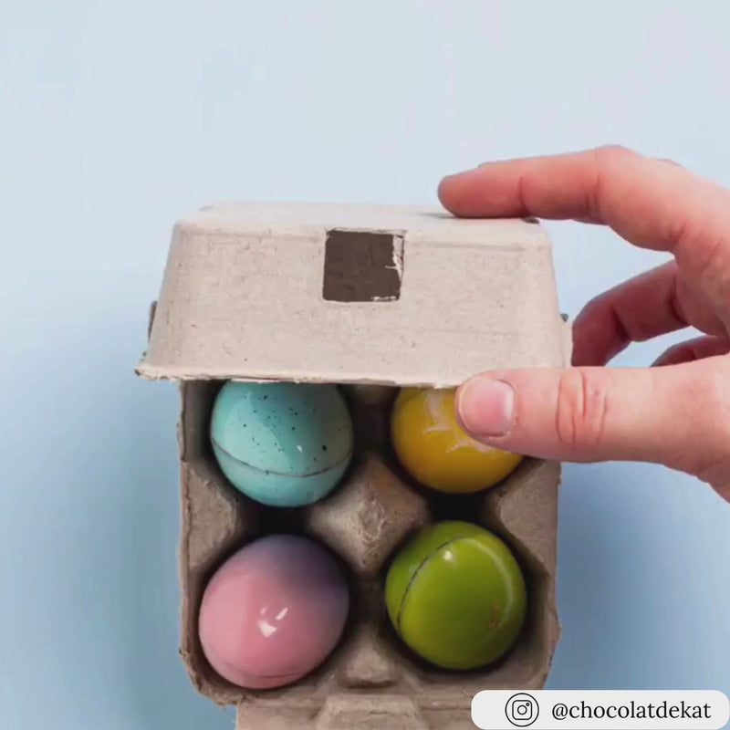 4-Egg natural paper pulp carton, blank packaging