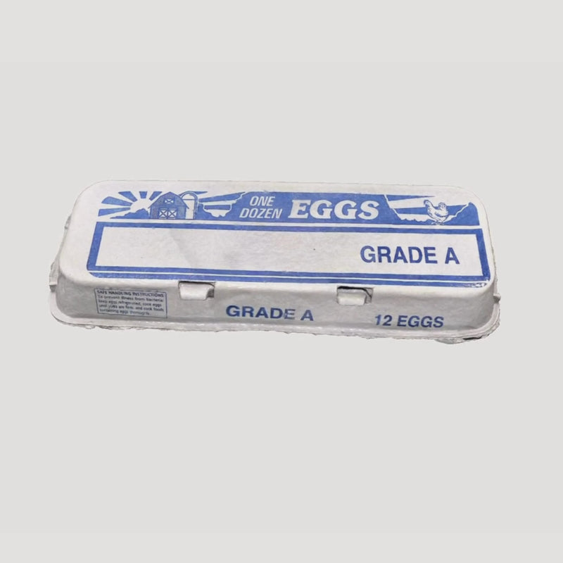 12 egg paper printed grade A egg carton 360 spin video