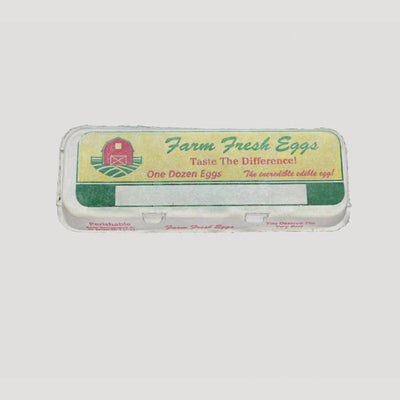 Flat top printed 12-egg carton 360 video
