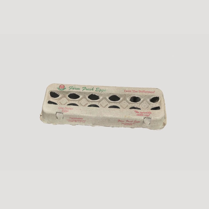 12-egg open paper pulp printed carton 360 video