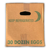 Printed cardboard box for 30 dozen eggs