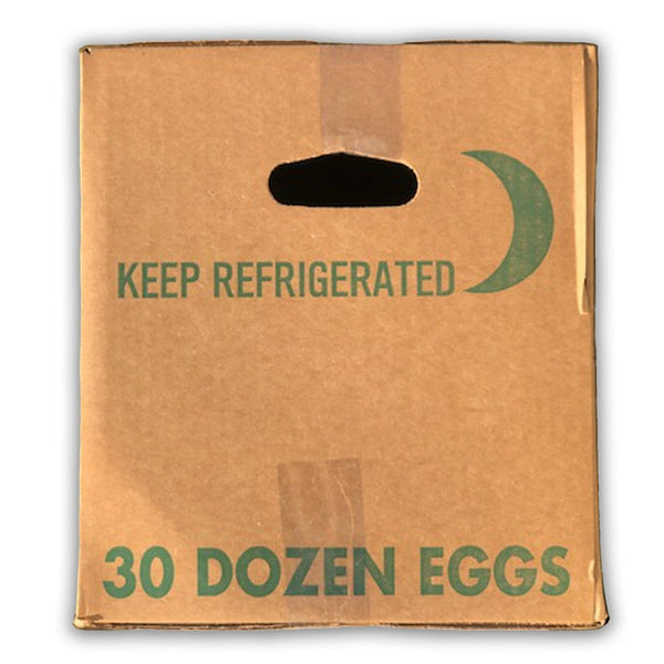 30-Dozen Corrugated Cardboard Egg Shipping Case