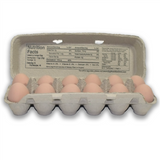 Egg Carton Printed Flat Top - Pulp