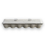 Blank Flat Top Egg Cartons - Holds One Dozen,  Wholesale