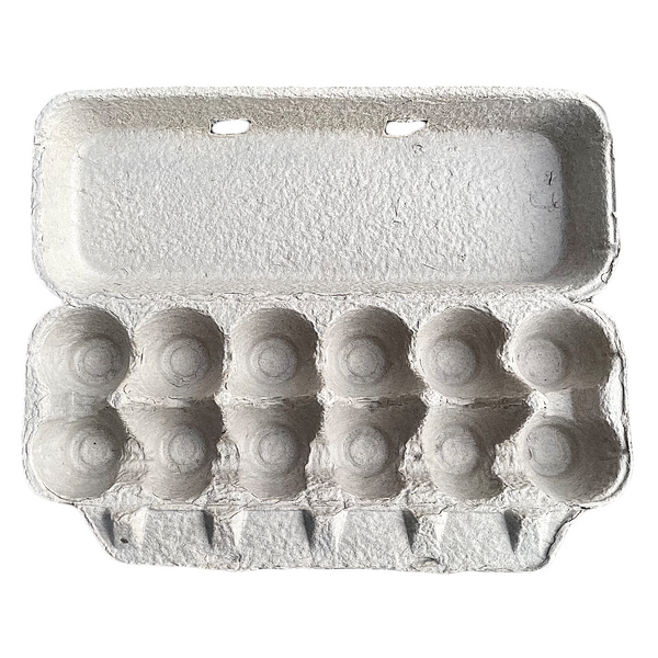 Flat-Top Pulp Egg Carton, Blank Paper Pulp