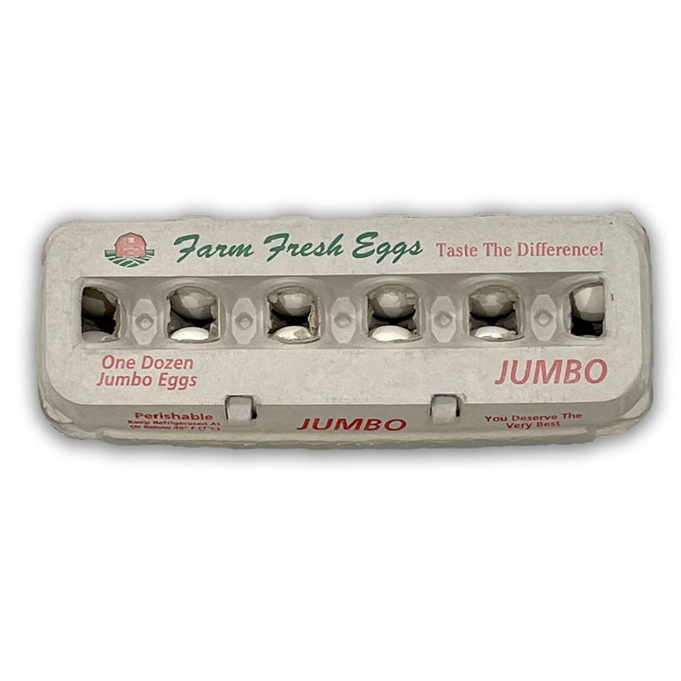 Stromberg's Jumbo Egg Cartons - Bulk Pack Of 200, Blank For Custom Branding, Recyclable