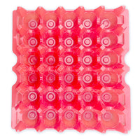 red top view of plastic washable egg tray 30 cell