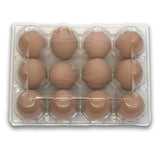 Plastic Vintage style Carton - Holds 1 Dozen Eggs, Bulk Pricing