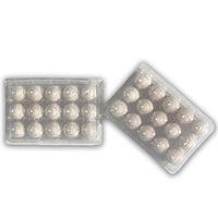 Quail Egg Carton | Plastic 15-Egg Tri-Fold 1