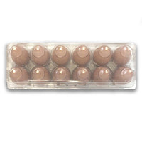 Plastic 12-Egg Jumbo Unlabeled Tr-Fold Egg Carton 1