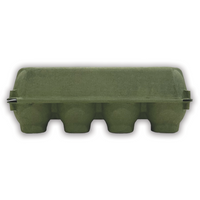 12-Egg Army Green Vintage