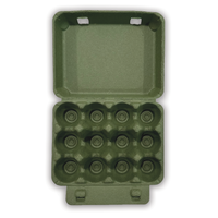 12-Egg Army Green Vintage