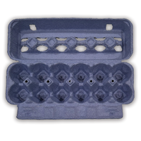 12-Egg Blue Printed Open