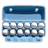 Blue Flat Top Egg Carton, Wholesale