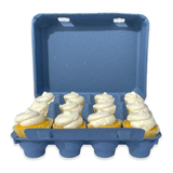 12-Egg Blue Vintage