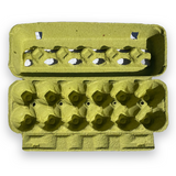 Pulp Printed Egg Cartons - Lime Colored 