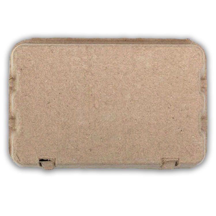 Quail 15-Egg Pulp Egg Carton, unlabeled, natural pulp
