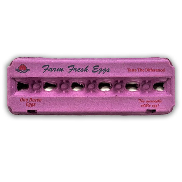 Pink Egg Carton, Pulp 12-Egg Blank –