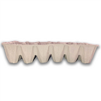 side view deep cell, 36 walled egg tray, natural color