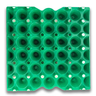 Egg Tray Filler Flat Green stackable plastic, washable, reusable egg tray, 30 cell