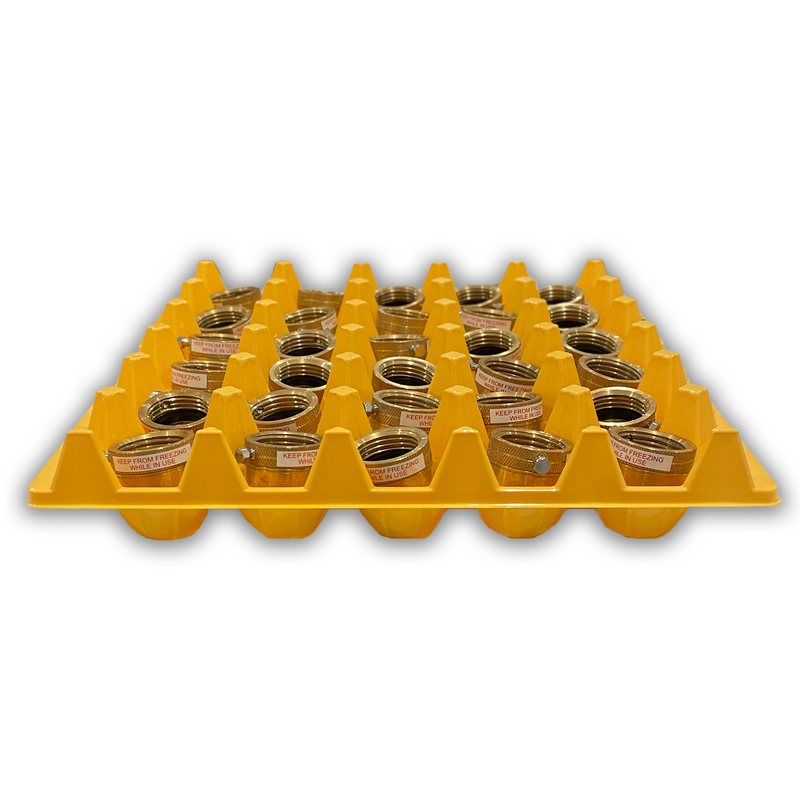 Egg Tray Filler Flat alternative use for egg tray, yellow plastic washable, reusable, machine parts organizaion