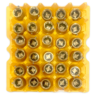 Egg Tray Filler Flat alternative use for egg tray, yellow plastic washable, reusable, machine parts organizaion