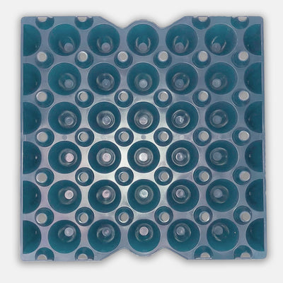Egg Tray Filler Flat 30-egg 5x6 cell tray, blue plastic, bulk egg trays