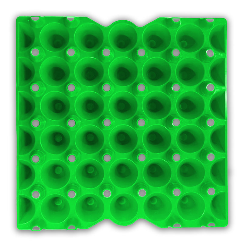 Egg Tray Filler Flat Green stackable plastic, washable, reusable egg tray, 30 cell
